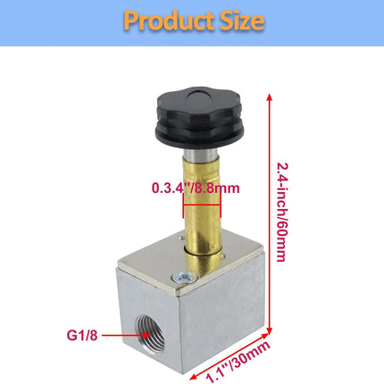 Electric Solenoid One Way Air Valve Body Aluminum Power-Off Vent Exhaust Valves Body for Air Compresspr