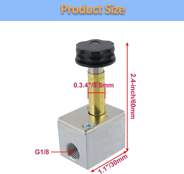 Electric Solenoid One Way Air Valve Body Aluminum Power-Off Vent Exhaust Valves Body for Air Compresspr – product detail