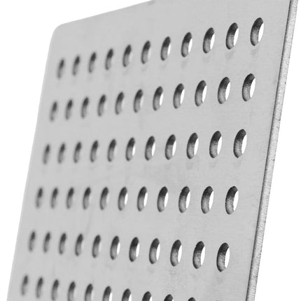 Square Drain Cover Grates,3.2" x 3.2" 304 Stainless Steel Drainage Grate Cover Replacement Floor Drain Strainer for Shower, Bathroom Floor, Balcony, and Outdoor Garden Drains -2pcs
