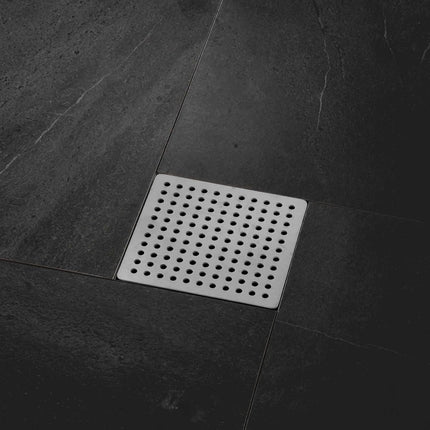Square Drain Cover Grates,3.2" x 3.2" 304 Stainless Steel Drainage Grate Cover Replacement Floor Drain Strainer for Shower, Bathroom Floor, Balcony, and Outdoor Garden Drains -2pcs