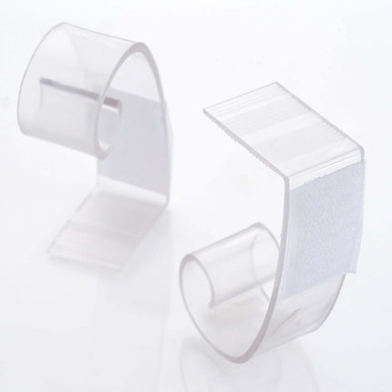Efavormart 12 PCS Adjustable Clear Plastic Large Table Skirt Clips for Wedding Party Event Decoration - 3"