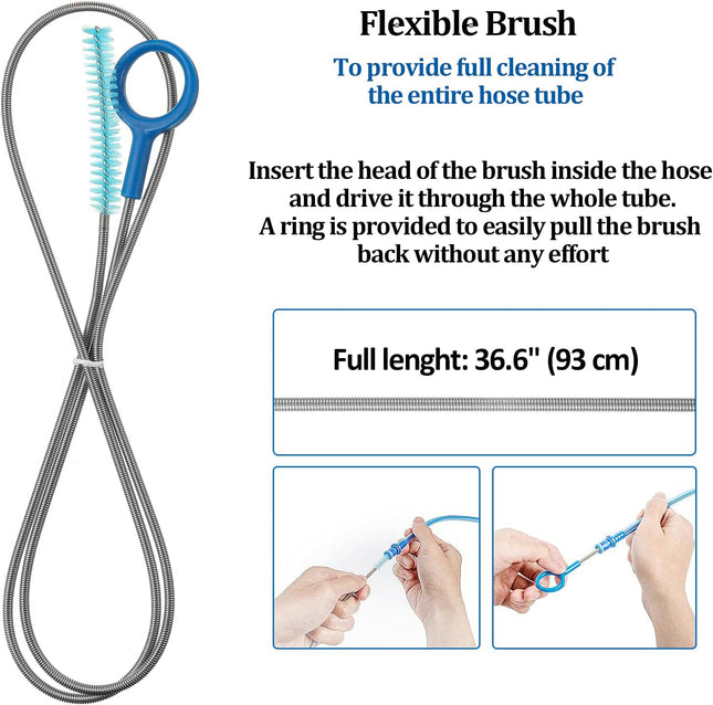 2 Set 8 in 1 Hydration Bladder Cleaning Kit Includes 3 Different Brushes and Drying Collapsible Bladder – product detail