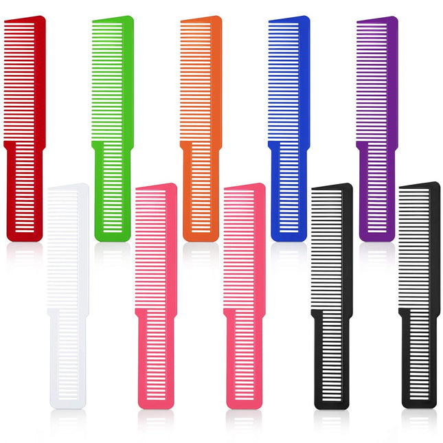 10 Pieces Hair Cutting Comb Fine Tooth Styling Barber Styling Hair Clipper Cutting Comb for Home Salon