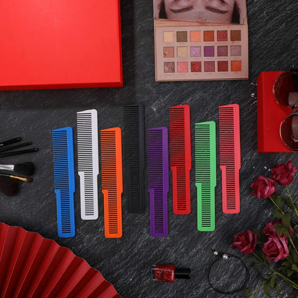 10 Pieces Hair Cutting Comb Fine Tooth Styling Barber Styling Hair Clipper Cutting Comb for Home Salon Barber(Eye-catching Colors)