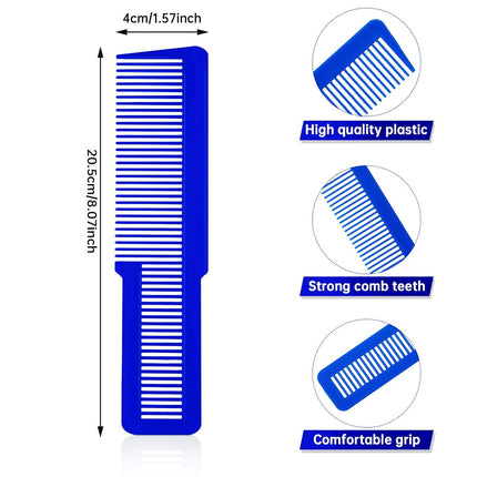 10 Pieces Hair Cutting Comb Fine Tooth Styling Barber Styling Hair Clipper Cutting Comb for Home Salon Barber(Eye-catching Colors)