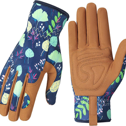 Gardening Gloves for Women, Breathable leather Garden Gloves with Grip, Thorn-Proof Puncture-Resistant Work Gloves