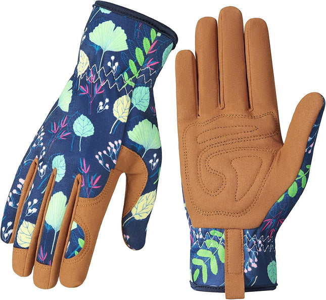Gardening Gloves for Women Breathable leather Garden Gloves with Grip Thorn-Proof Puncture-Resistant Work