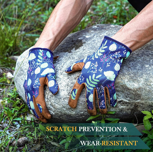 Gardening Gloves for Women Breathable leather Garden Gloves with Grip Thorn-Proof Puncture-Resistant Work – product detail