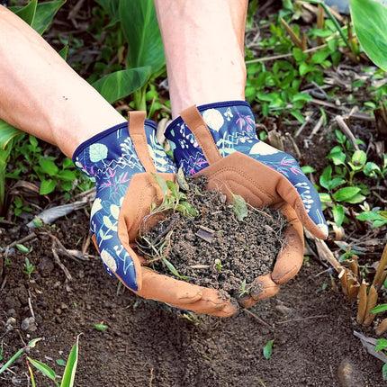 Gardening Gloves for Women, Breathable leather Garden Gloves with Grip, Thorn-Proof Puncture-Resistant Work Gloves