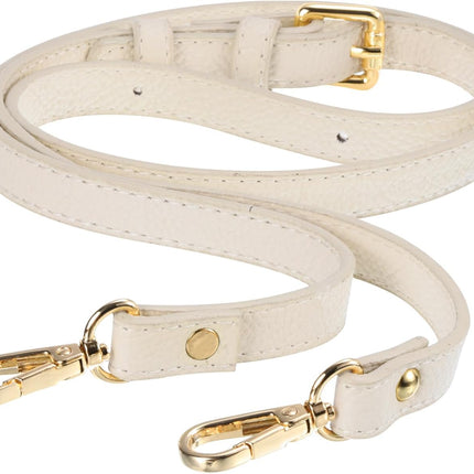 Purse Strap, Leather Adjustable Replacement Strap for Women's Crossbody Handbags Bag, 0.6" Wide, 41-51" Long (Beige)