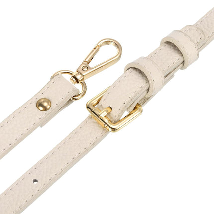 Purse Strap, Leather Adjustable Replacement Strap for Women's Crossbody Handbags Bag, 0.6" Wide, 41-51" Long (Beige)