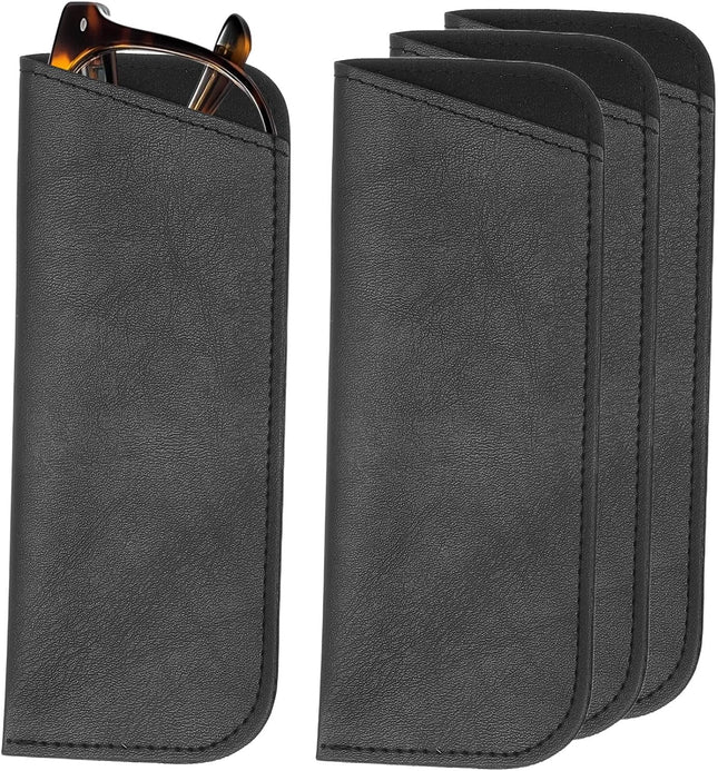 Soft Eyeglass Cases Leather Sunglass Case Portable Glasses Pouch for Women Men Sunglasses Cases