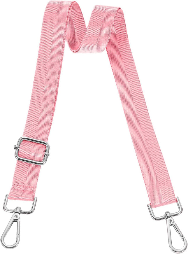Wide Shoulder Strap 2.5cm Adjustable Purse Strap Replacement Crossbody Strap for Shoulder Bag Handbag Pink