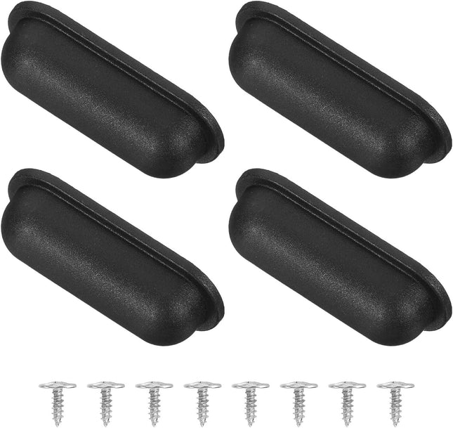 4Pcs Luggage Replacement Pads Plastic Luggage Stand Feet Stud Suitcase and Travel Gear Bottom Side