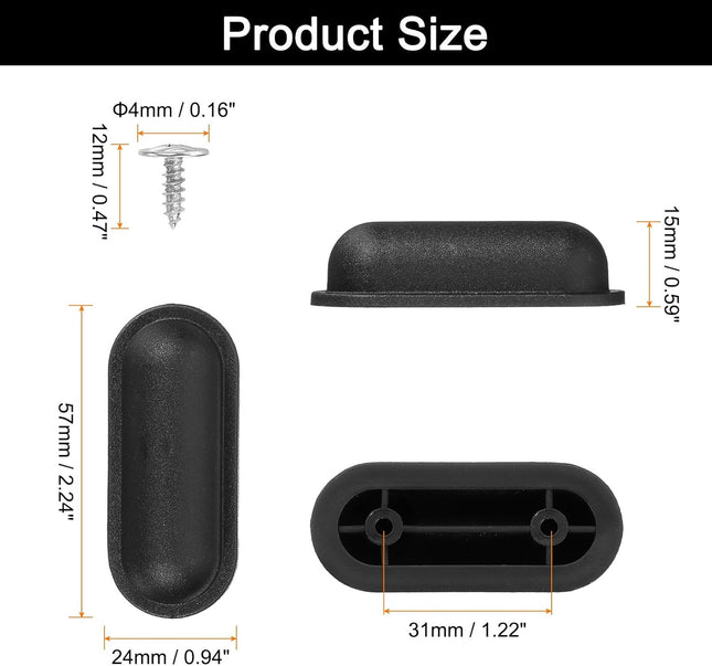 4Pcs Luggage Replacement Pads Plastic Luggage Stand Feet Stud Suitcase and Travel Gear Bottom Side – product detail