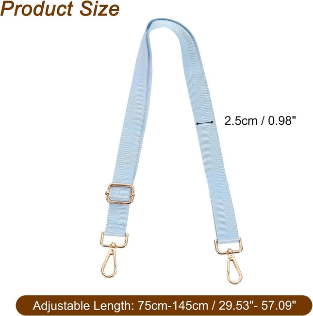 Wide Shoulder Strap 2.5cm Adjustable Purse Strap Replacement Crossbody Strap for Shoulder Bag Handbag Sky – product detail