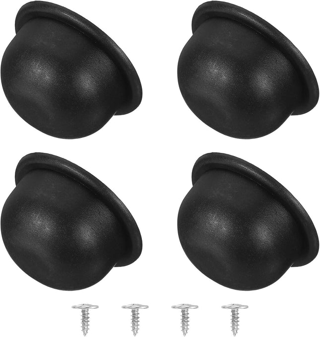 4Pcs Luggage Replacement Pads Plastic Luggage Stand Feet Stud Suitcase and Travel Gear Bottom Side