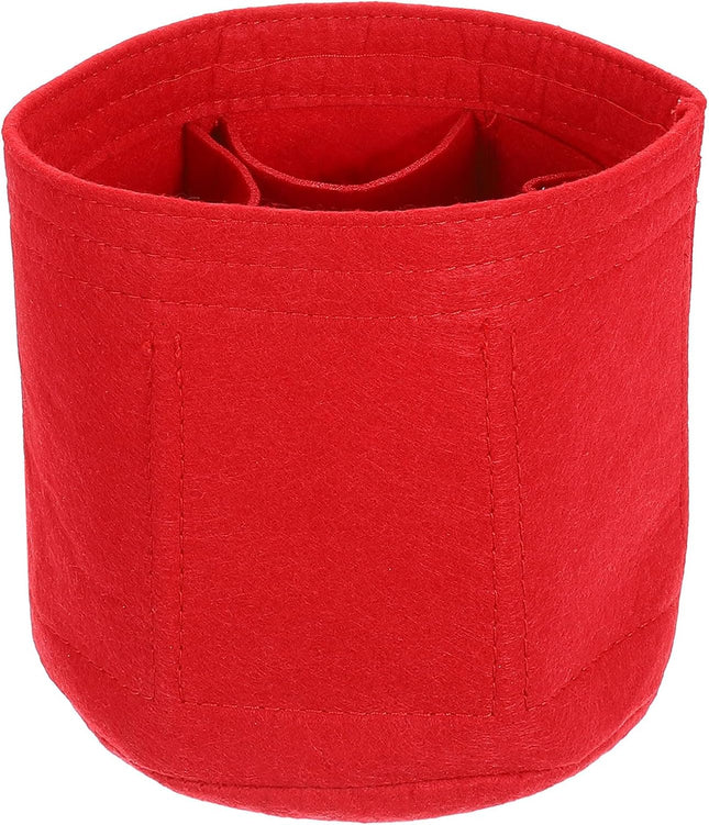 Purse Organizer Insert Portable Felt Organizer Bags Round Multiple Compartments Purse Liner for Bucket (6 x