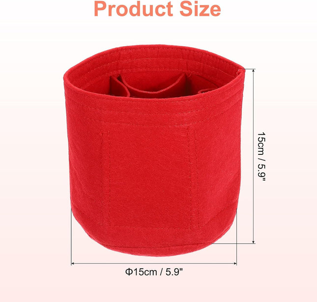 Purse Organizer Insert Portable Felt Organizer Bags Round Multiple Compartments Purse Liner for Bucket (6 – product detail