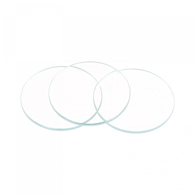 8 Pack 19mm Dia.Watch Glass Crystal Lens Single Dome Round 1.5mm Edge Thickness for Watchmaker Repair Clear
