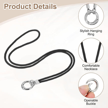 Eyeglass Holder Necklace Ring, Anti-Lost Sunglasses Neck Strap Eyeglasses Chain Eye Glasses Lanyard