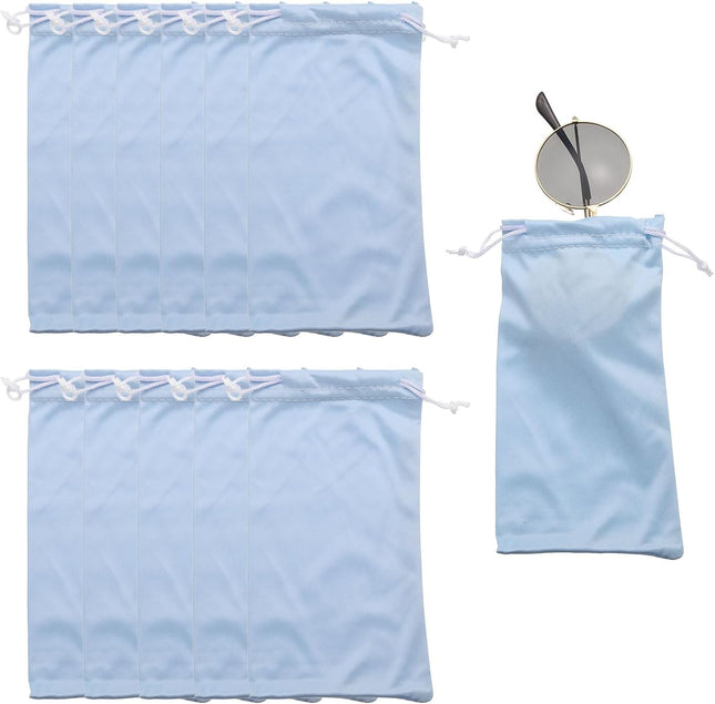 Microfiber Eyeglass Cases Glasses Sunglasses Storage Bag with Drawstring Soft Glasses Pouch Travel for