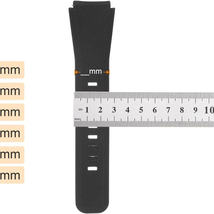 Watch Band Strap Loops, 18mm Width Rubber Fastener Rings Silicone Watch Holder Retainers for Watch Band Mix Color 6 Pcs