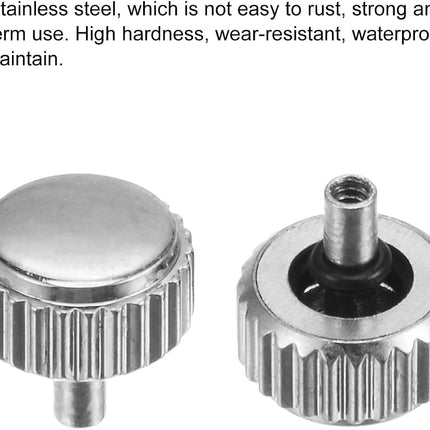 Watch Crown SUS304 w Head Long Stem