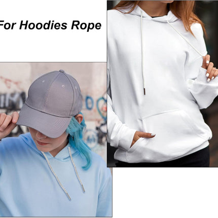 Rhinestone Shoe Lace Bling Glittered Ropes Drawstring Cords Replacement for Sweatpants Hoodie