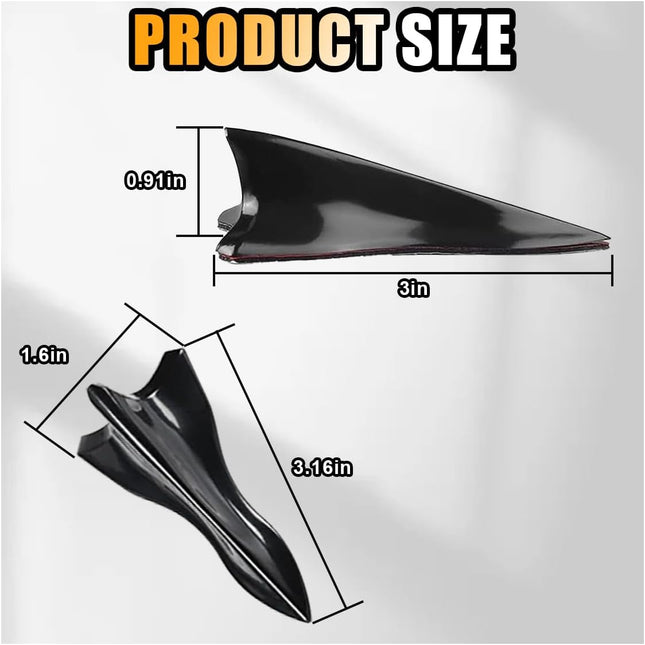 10PCS Car Diffuser Shark Fin Kit Auto Air Vortex Generator Decoration Self-Adhesive Compatible with – product detail