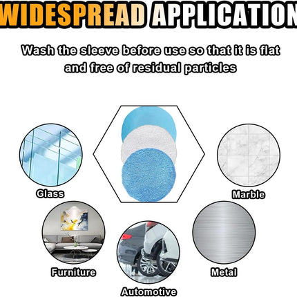 20PCS Car Polisher Pad Bonnets, 7 to 8 Inch Car Orbital Buffer Polisher Pad Bonnet, 12*Microfiber Bonnets, 4*Non-Woven Buffing Bonnet + 2*Woollen