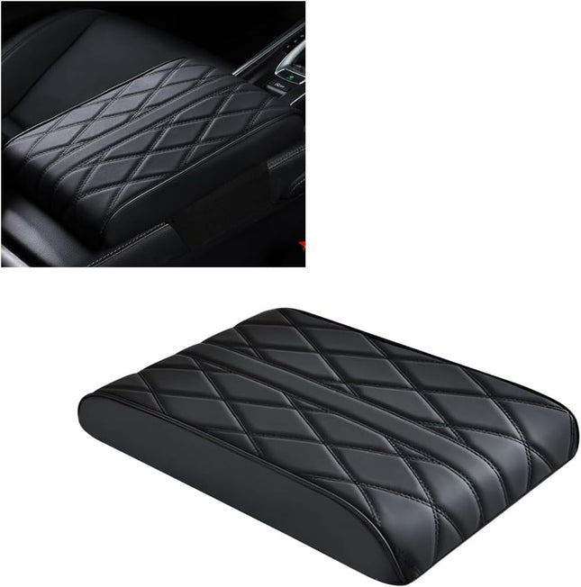Car Center Console Cover Pad Leather Auto Console Arm Rest Cover Waterproof Car Armrest Seat