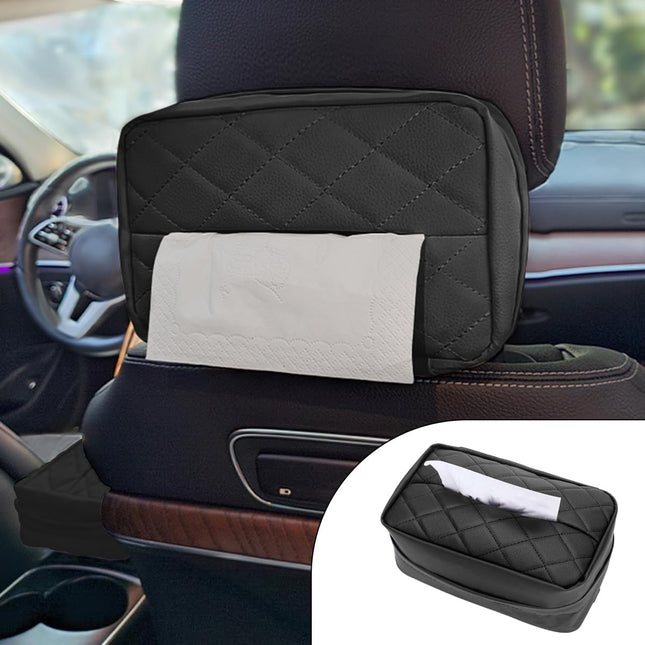 Car Tissue Holder for 120 Standard Tissues V1258-DP02-B-4147 in Black