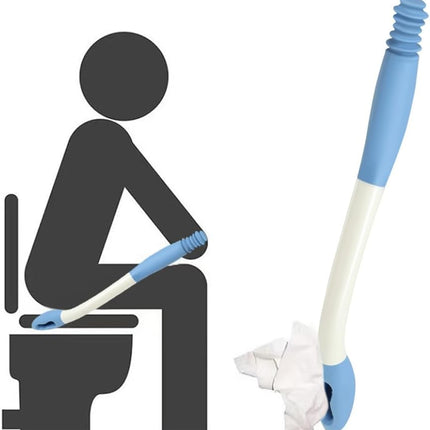 Toilet Aids for Wiping, Long Reach Butt Wiper Helper Wand 15" Toilet Aid Tools Comfort Bottom Buddy Wiping Aid for Senoir Pregnant After Surgery Overweight People