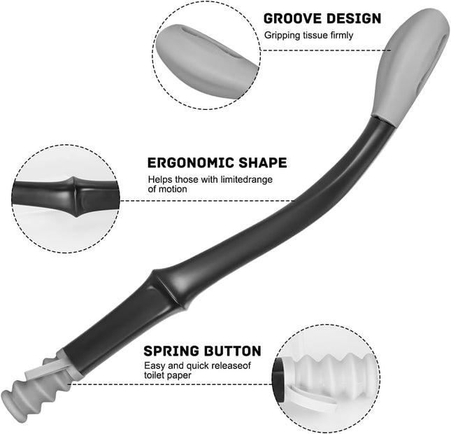 Toilet Aids Tools Butt Wiper Long Handle Toilet Aids for Wiping 15 Comfort Bottom Buddy – product detail