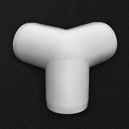 3 Way 1/2" Tee PVC Fitting Elbow,12Pack PVC Fitting Connector,Furniture Grade, for Building Furniture and PVC Structures, White