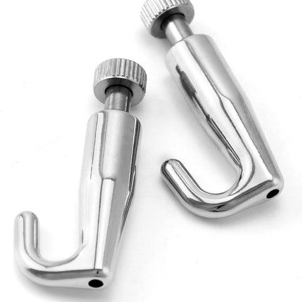 Art Gallery Display Wire Rope Hanger Hooks, 10 Pack Adjustable Metal Hooks Fit 2.0mm Steel Cables Wire Rope, Gallery Picture Hanging System