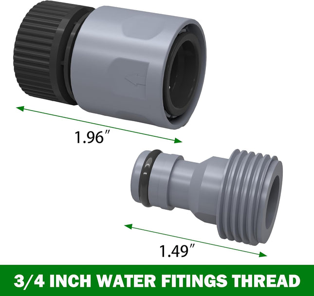 Garden Hose Quick Connector 3/4 Inch Plastic Garden Hose Quick Connect Fittings Male and Female Connectors – product detail