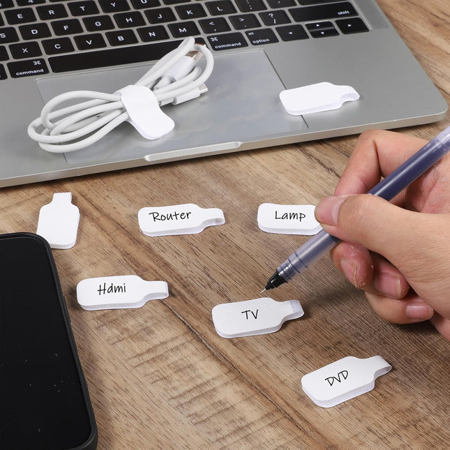 40 Pcs Reusable Cable Cord Wire Labels Cable Labels Wire Tags Easy Write-On Cables Markers with – product detail