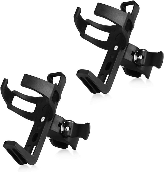 2 Pack Bike Water Bottle Holders No Screws Universal Bike Cup Holder 360 Degree Rotatable