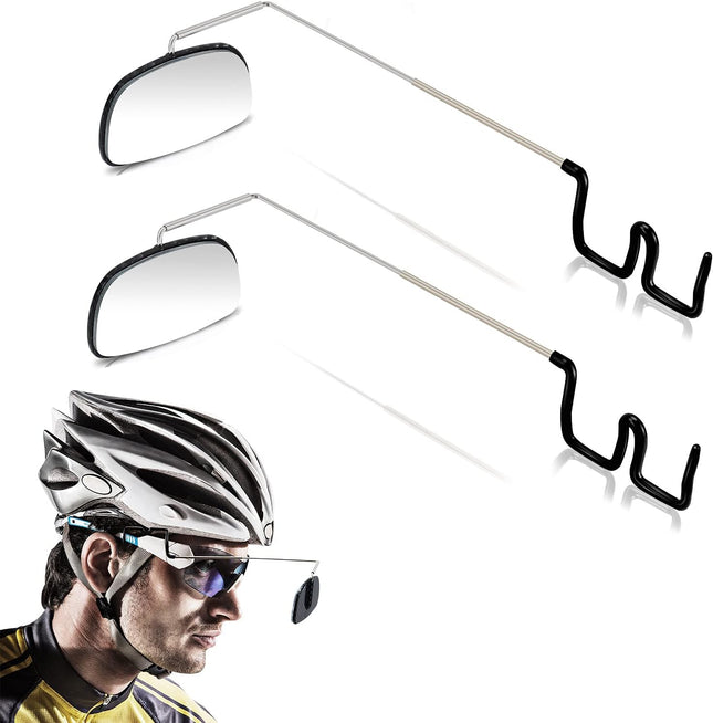2pcs Bike Eyeglass Mirror 360 Degree Adjustable Bicycle Cycling Rear View Wide Angle Mirror Riding