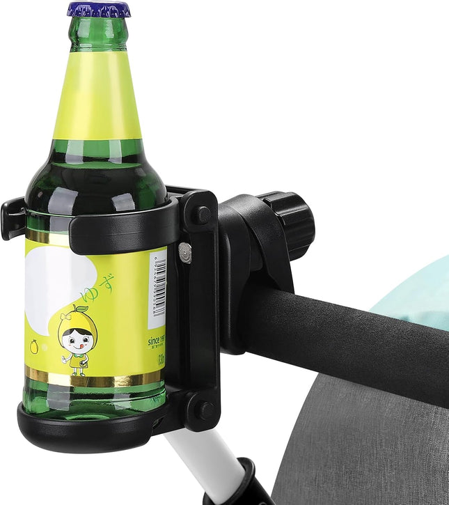 Stroller Cup Holder Foldable Universal Cup Holder 360 Degree Rotatable Bottle Holder for Stroller Bike – product detail