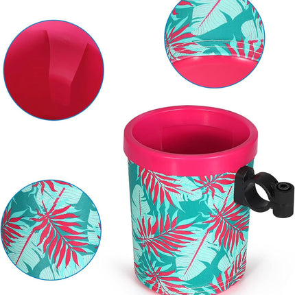 Bike Cup Holder, Bike Water Bottle Holders, Universal Bar Drink Cup Can Holder for Bicycles, Motorcycles, Scooters, Black