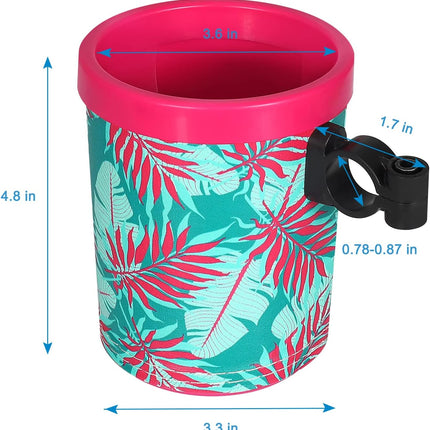 Bike Cup Holder, Bike Water Bottle Holders, Universal Bar Drink Cup Can Holder for Bicycles, Motorcycles, Scooters, Black