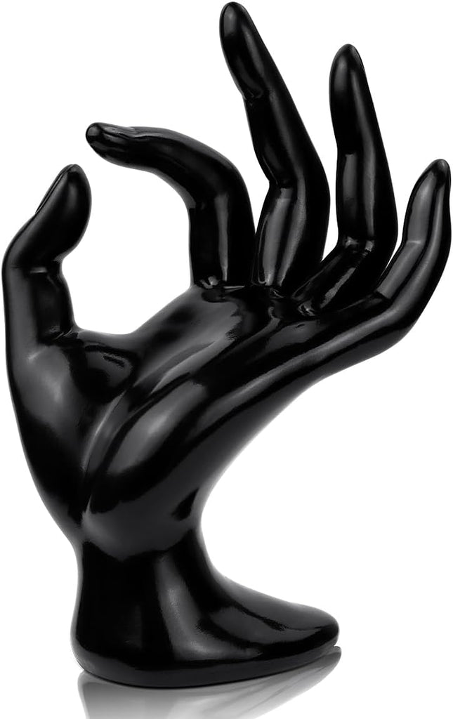 1 Pack Hand Form Ring Holder Mannequin Hand Jewelry Organizer Stand Watch Stand Bracelet Ring Support