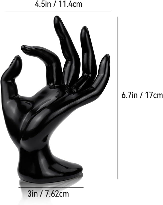 1 Pack Hand Form Ring Holder Mannequin Hand Jewelry Organizer Stand Watch Stand Bracelet Ring Support – product detail