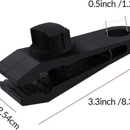 10 Pcs Heavy Duty Tarp Clips Shark Tent Fasteners Clips Holder for Car Covers, Outdoor Camping, Awnings, Swimming Pool Covers Black