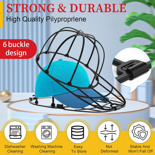 Hat Washer Cage for Washing Machine & Dishwasher- Ball Cap Washer for Baseball Caps & Hats – product detail