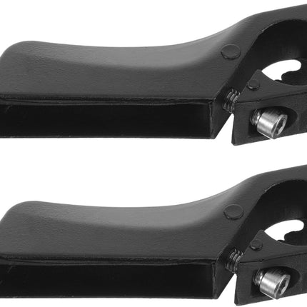 2 Pack Mountain Bike Handlebar Grips Metal & Plastic Anti-Slip Black Bicycle Hand Grips