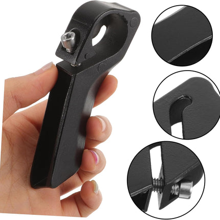 2 Pack Mountain Bike Handlebar Grips Metal & Plastic Anti-Slip Black Bicycle Hand Grips